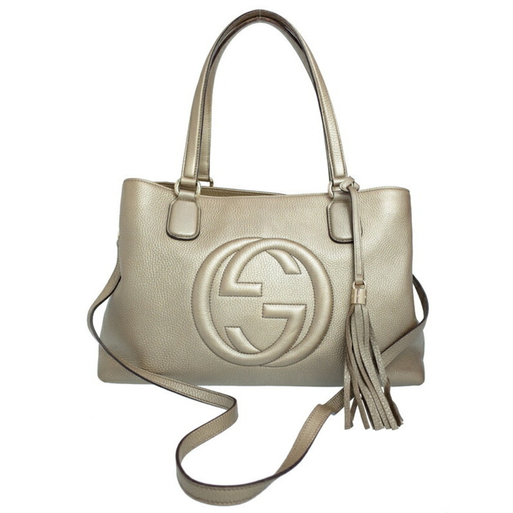 GUCCI SOHO Fringe Working Tote Bag
